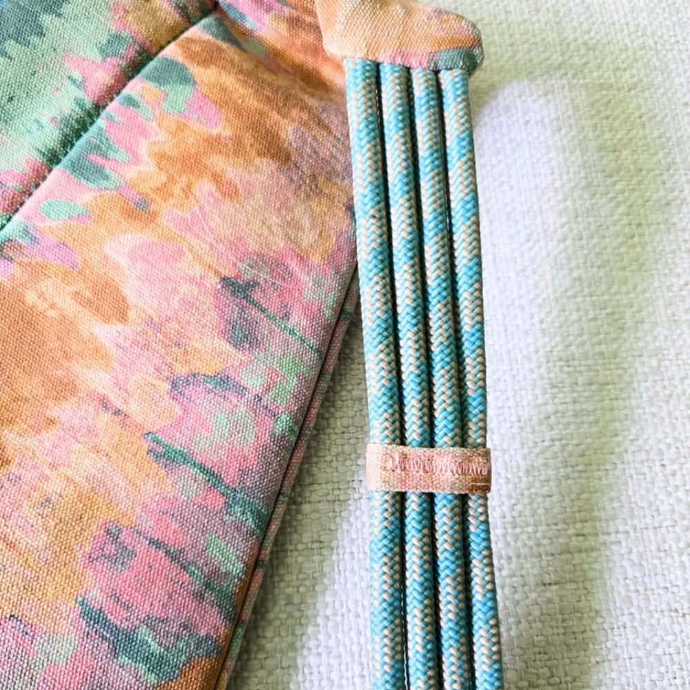 KAVU Rope Bag Canvas Crossbody Sling Backpack Purse Coastal Tie Dye Pattern - Picture 6 of 6